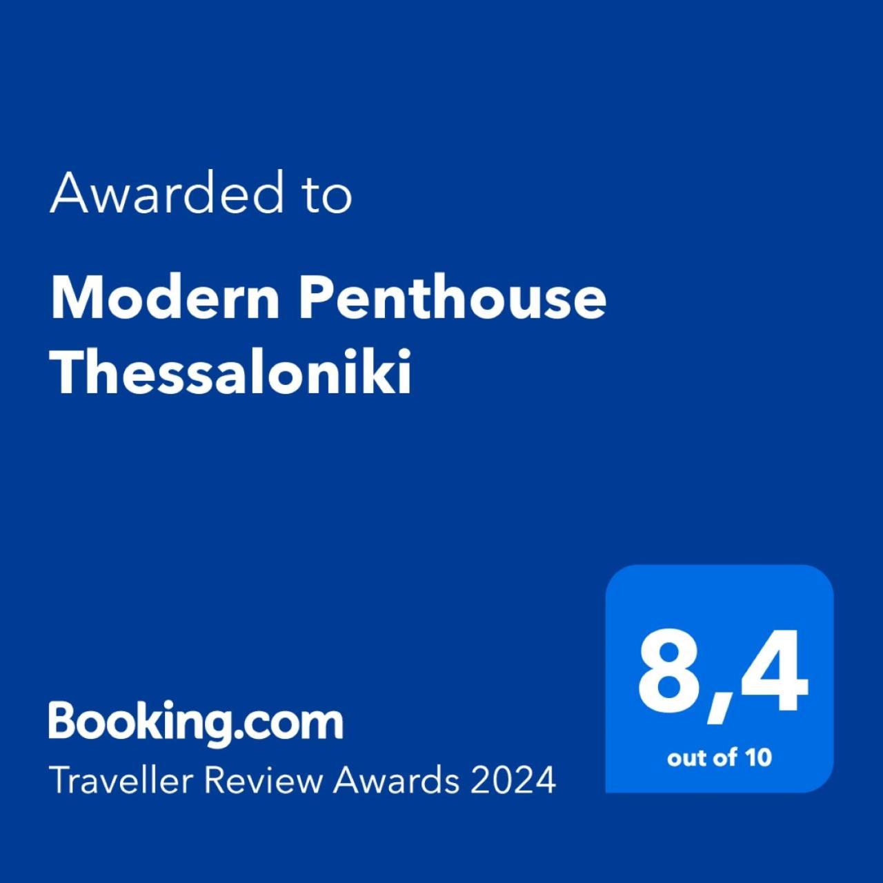 Modern Penthouse Thessaloniki Apartment Luaran gambar